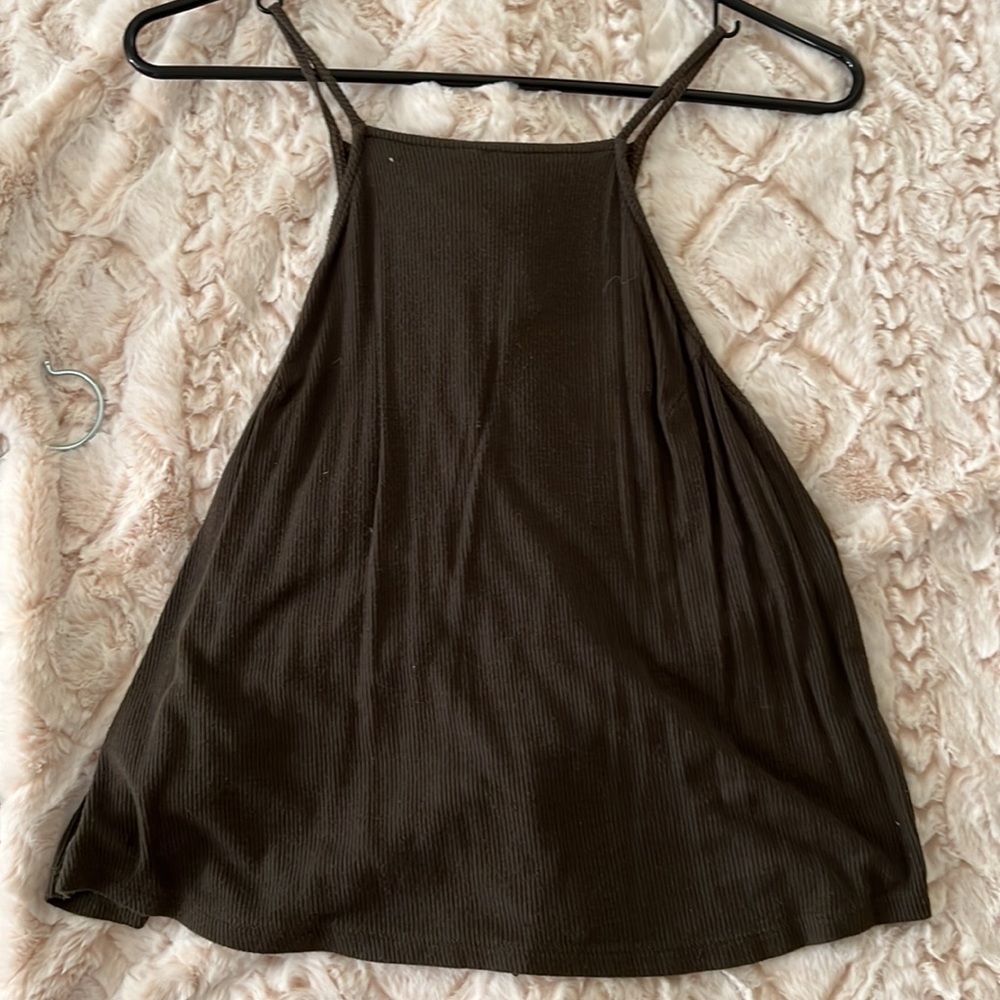 Olive green tank top